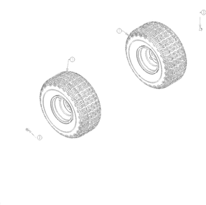 Wheels-Rear Diagram and Parts List for 13AN77SS000 2022 Yard Machines Lawn Tractor